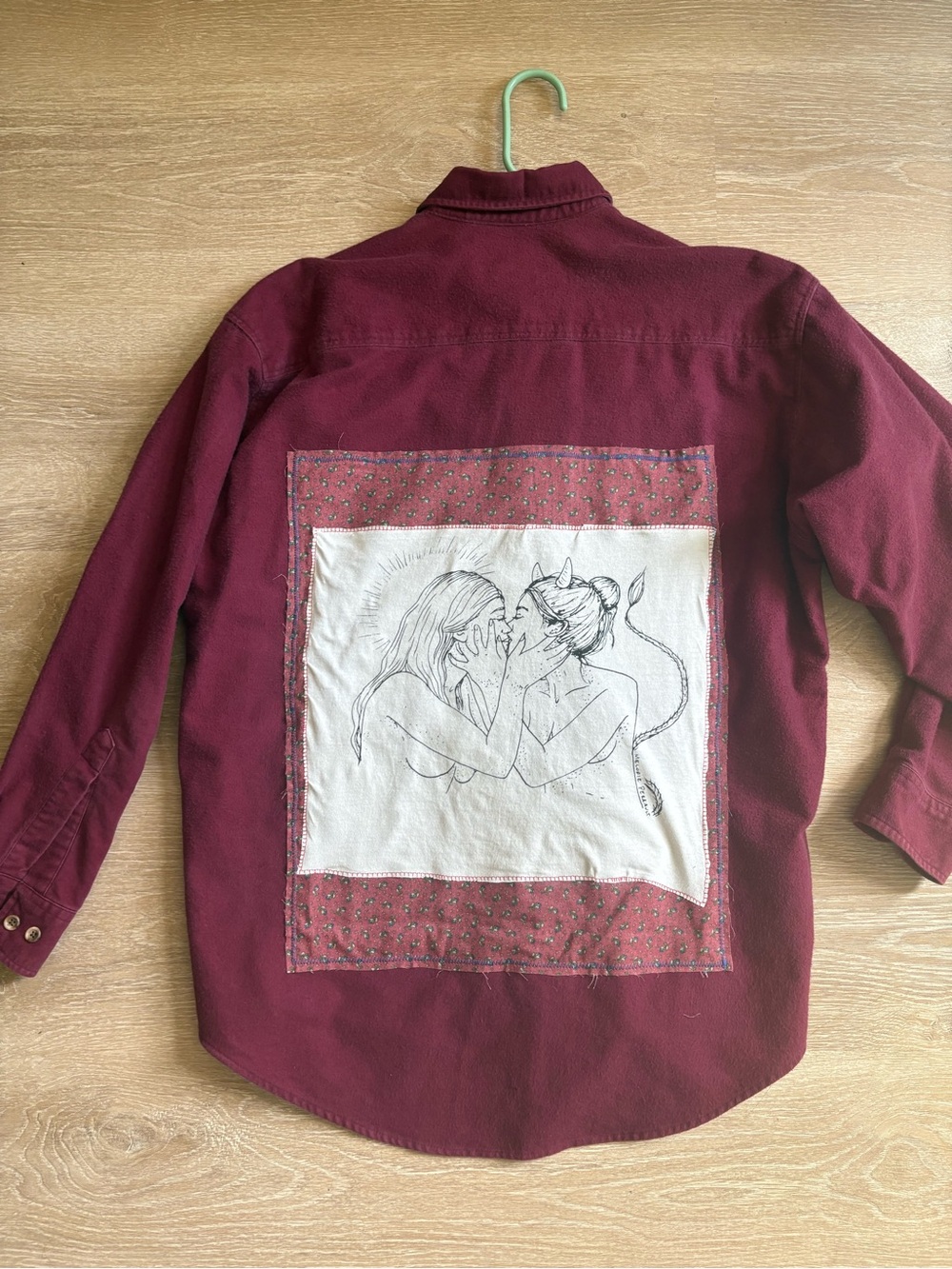 Melodie Perrault Upcycled Sapphic Love Flannel